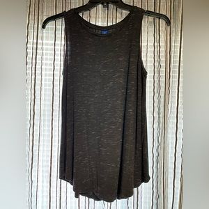 Black luxe flowy tank